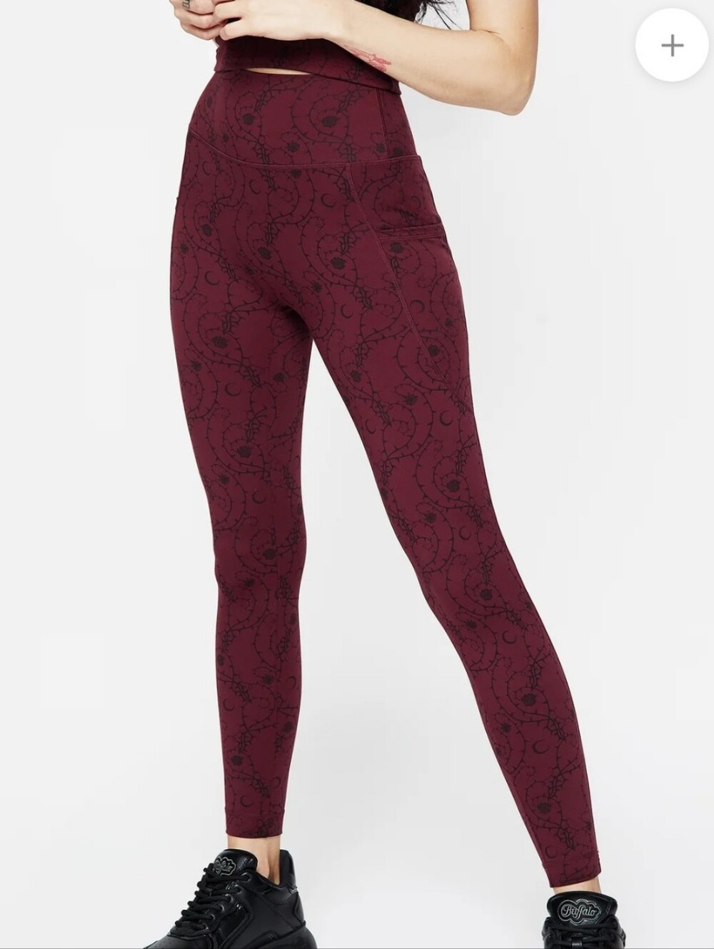 Disturbia Rosethorn Floral Print Athleisure Sports Set - Picture 10 of 12
